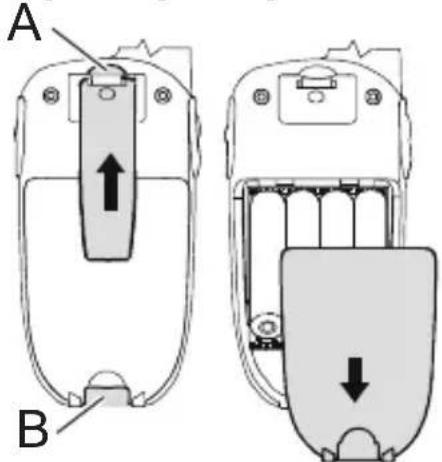DORO WT 96pro - Instalacao das pilhas - 1