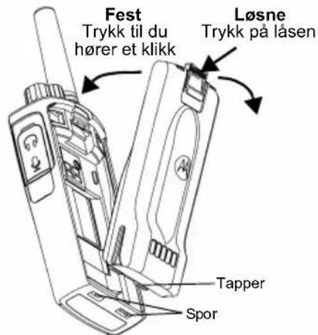 MOTOROLA XT420 - Sette inn litiumionbatteriet - 1