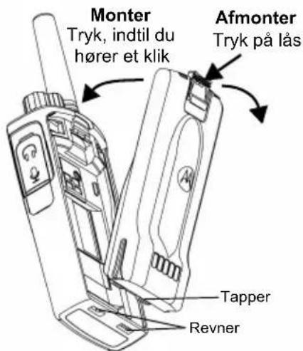 MOTOROLA XT420 - Sadan installeres litium-ion-batteriet (Li-Ion) - 1