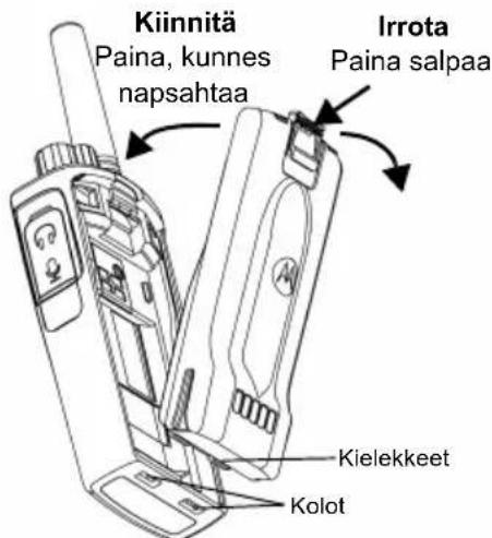 MOTOROLA XT420 - Lithiumioniakun asentaminen - 1