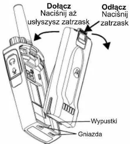 MOTOROLA XT420 - Wkladanie akumuladora litowo-jonowego - 1