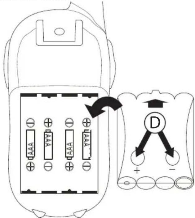 MT Logic Twintalker 9310 - Einlagen der Batterien/Akkus - 1