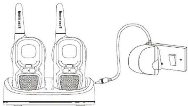 MT Logic Twintalker 9310 - Charging the batteries - 1
