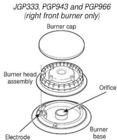 GE Profile PGP966SETSS - Burner Head and Cap Replacement - 3