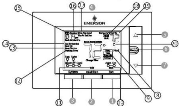 Emerson 1F85U42PR - APERCUDUTHERMOSTAT - 1