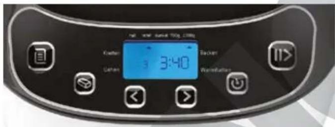 UNOLD Backmeister 68110 - USTAWIENIE PODSTAWOWE: - 1