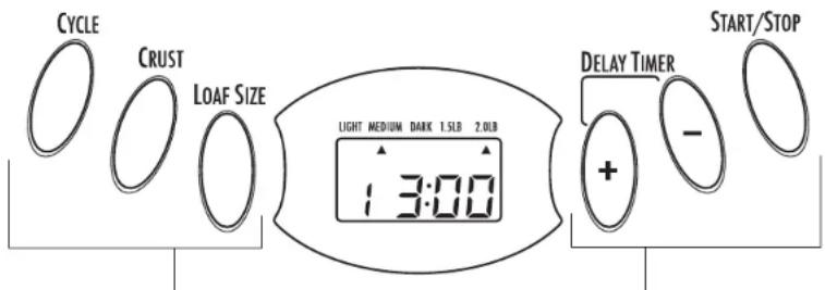 HAMILTON BEACH Home Baker 29881 - Panel de Control - 1
