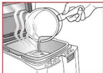 TEFAL Magiclean FR4001 - Füllen Sie den Frittierbehälter - 2