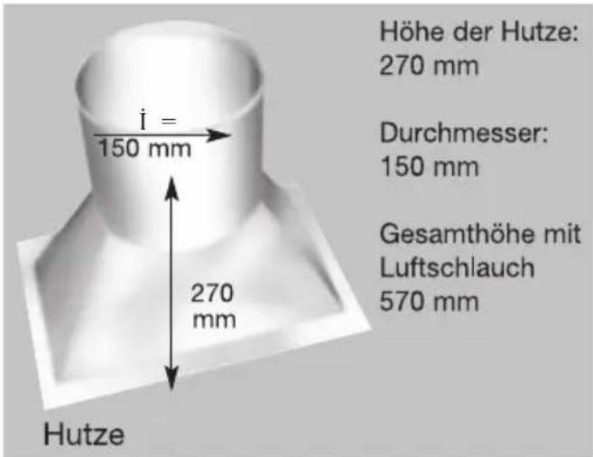 TROTEC B 500 - Luftaufsatzhutze mit flexiblem Luftschlauch - 1