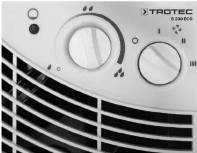 TROTEC B 200 eco - Die Bedienung - 1