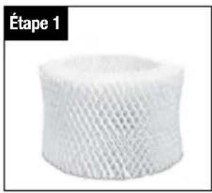 Vicks V3900 - Pour changer le filtre : - 1