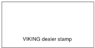 VIKING MB 655 VS - Service schedule - 2