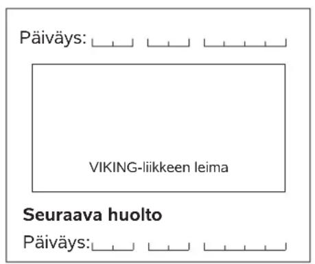 VIKING MB 448 TX - Huolto-ohjelma - 9