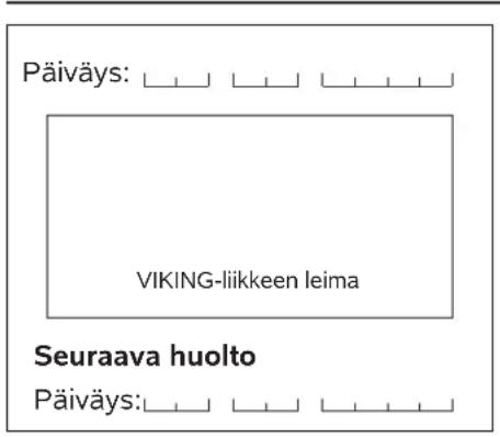 VIKING MB 448 TX - Huolto-ohjelma - 5