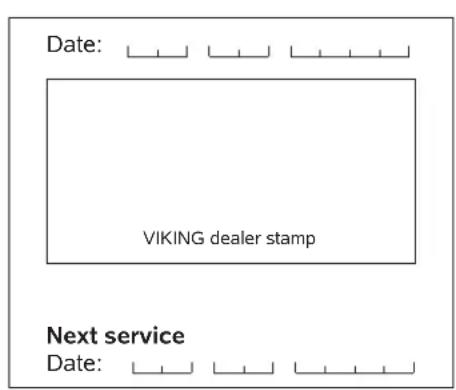 VIKING MB 448 TX - Service schedule - 53