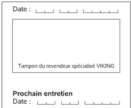 VIKING MB 448 TX - Plan d'entretien - 14