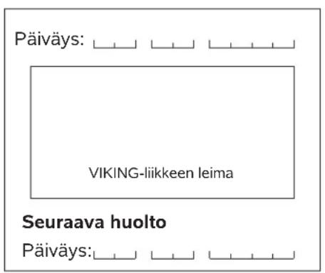 VIKING MB 448 TX - Huolto-ohjelma - 8