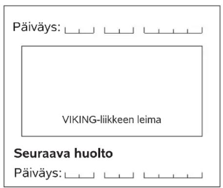 VIKING MB 448 TX - Huolto-ohjelma - 7