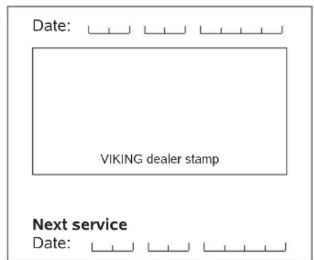 VIKING MB 448 TX - Service schedule - 57