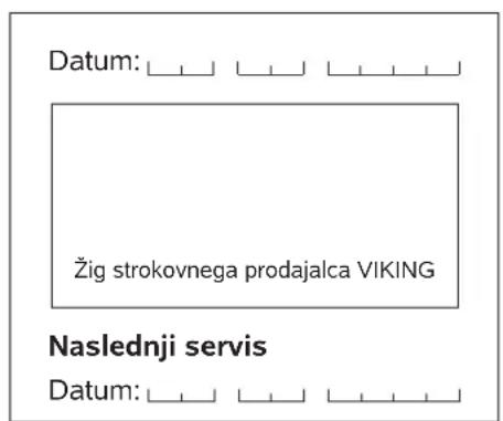 VIKING MB 448 TX - Načrt servisiranja - 7