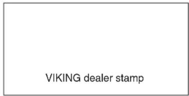 VIKING MB 650 VE - Service schedule - 2