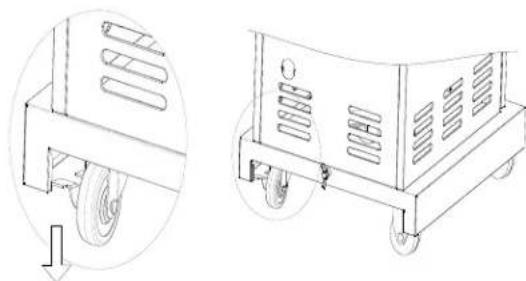 KITCHENAID 7300787D - Swivel caster with brake use - 1