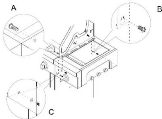 KITCHENAID 7300787D - Attach Right Side Shelf with Side Burner - 3