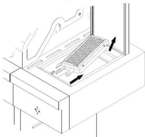 KITCHENAID 7300745A - Fixation de la tablette de droite avec brûleur à rotissage - 6