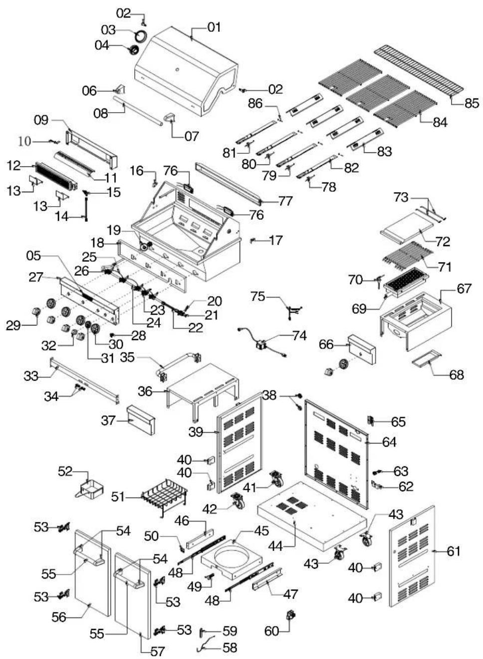 KITCHENAID 7300745A - PIÉCES DE RECHANGE - 1