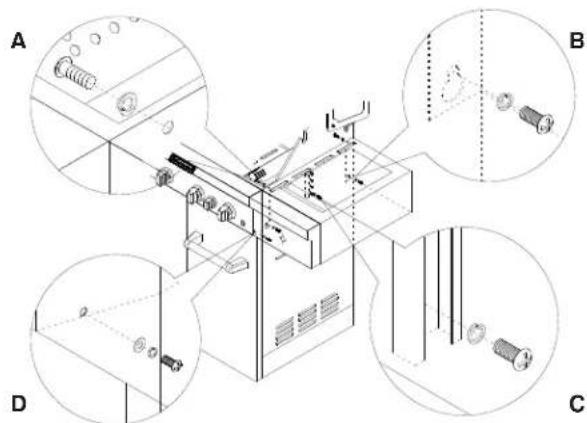 KITCHENAID 7300745A - Attach Right Side Shelf with Sear Burner - 4