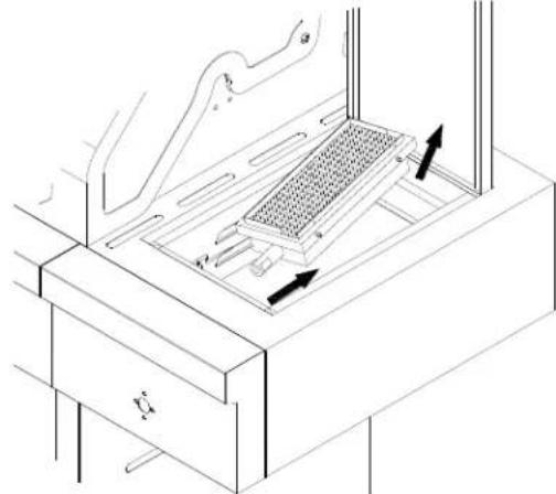 KITCHENAID 7300745A - Sujete el estante lateral derecho con quemador para dorado rápido - 6