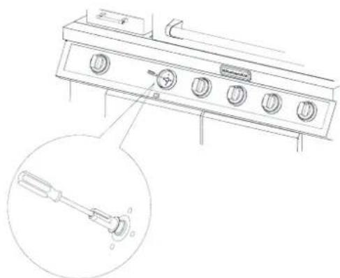 KITCHENAID 7300709C - Ajustement de la vis de réglage de flamme haute - 2