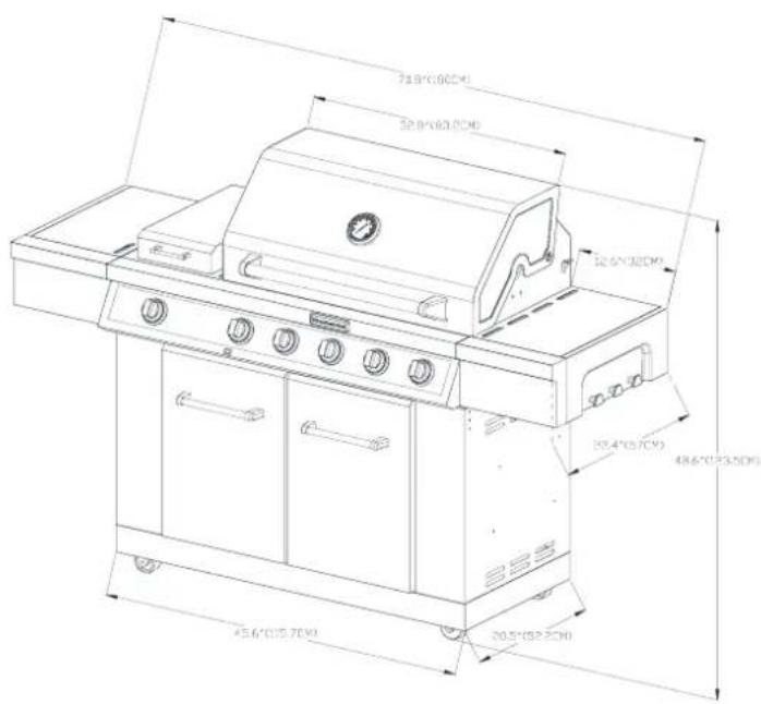 KITCHENAID 7300709C - Medidas del producto - 1