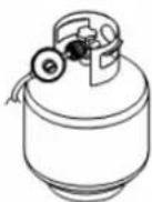 KITCHENAID 7300709C - To Connect the 20 lb LP Gas Fuel Tank: - 1