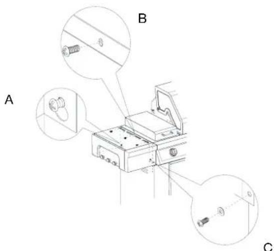 KITCHENAID 7300709C - Fixer l'étagère de gauche - 3