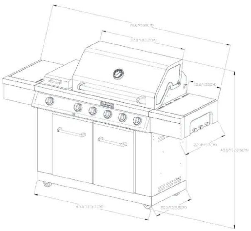 KITCHENAID 7200709C - Dimensions du Produkt - 1