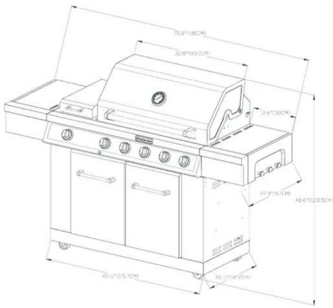 KITCHENAID 7200709C - Product Dimension - 1