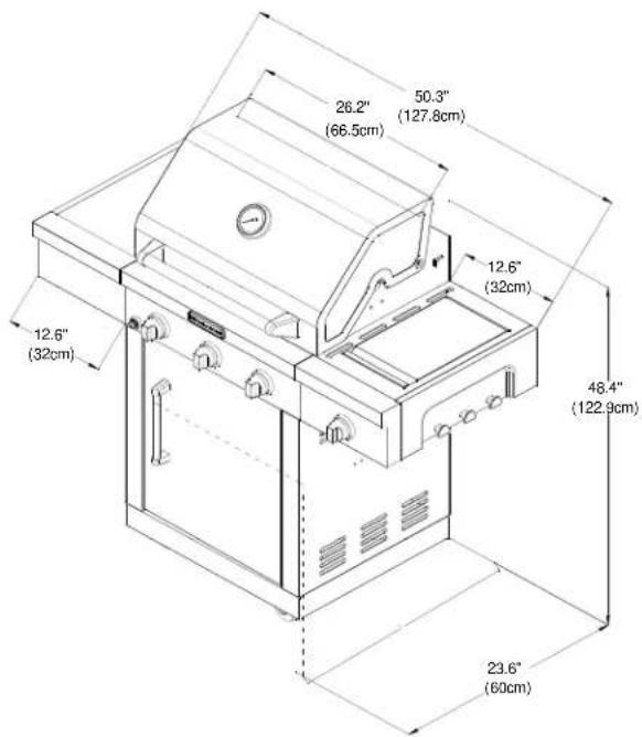KITCHENAID 7200787D - Product Dimension - 1