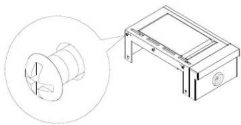 KITCHENAID 7200787D - Sujete el estante lateral derecho con quemador para dorado=rápido - 1