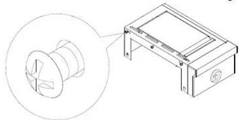 KITCHENAID 7200787D - Fixation de la tablette de droite avec brûleur à roâtissage - 1