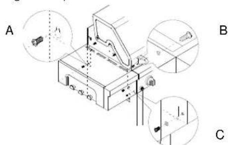 KITCHENAID 7200787D - Assemblée de la tablette latérale - 3