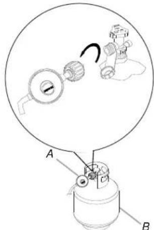KITCHENAID 7300733 - Déconnexion de la bouteille de propane de 20 lb : - 1