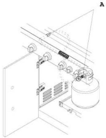 KITCHENAID 7300733 - Inspeccione la manguera de suministro del tanque de gas LP - 1