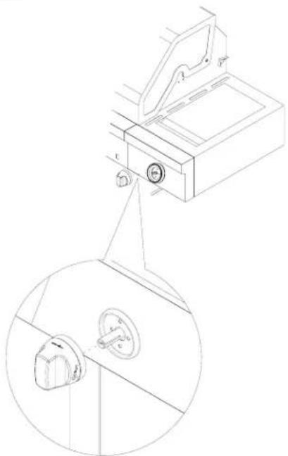 KITCHENAID 7300733 - Sujete el estante lateral derecho con quemador para dorado rápido - 9