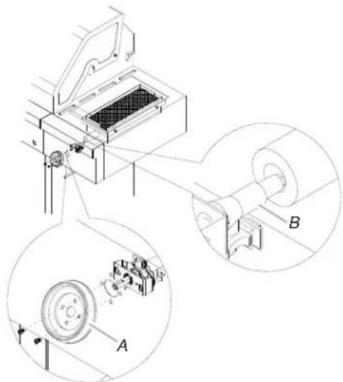 KITCHENAID 7200745A - Fixation de la tablette de droite avec brûleur à rotissage - 7