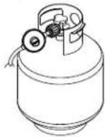 KITCHENAID 7200733 - To Connect the 20 lb LP Gas Fuel Tank: - 1