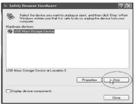 CURTIS MPK1066 - Remove from USB port - 2