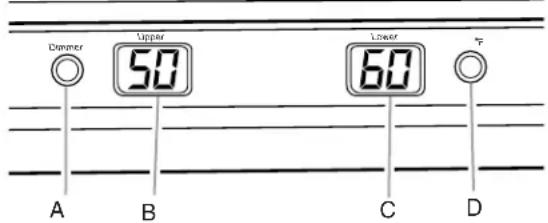 KITCHENAID Architect KUWS24RSBS - Délimiteur de température (affichage de la température) - 1