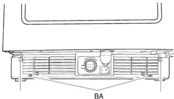 KITCHENAID Architect KUWS24RSBS - Quite la rejilla de la base - 1