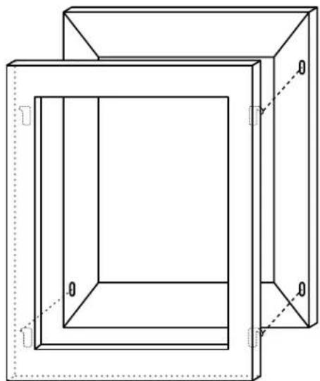 KITCHENAID KUWO24LSBX - Attach the Overlay Frame - 1